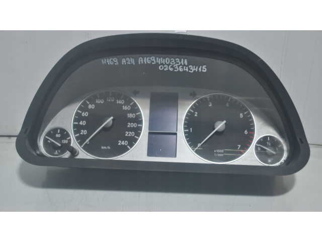 Панель приборов A1694403311, 0263643415   Mercedes-Benz A W169       