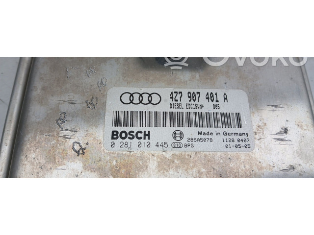 Блок управления двигателя 4Z7907401A   Audi A6 S6 C5 4B