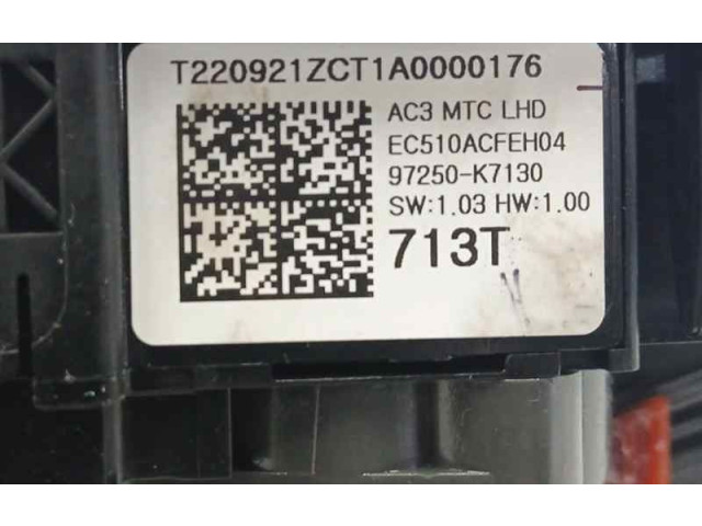 Модуль блока управления кондиционером 97250K7130 Hyundai i10