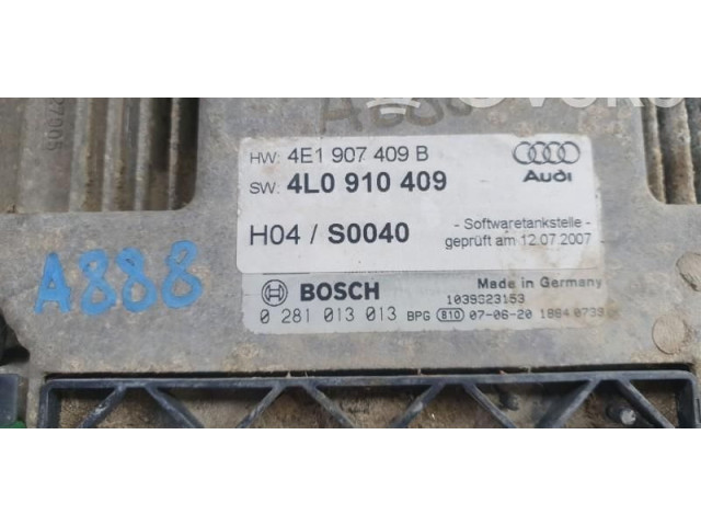 Řídící jednotka 0281013013, 4L0910409   Audi Q7 4L 2007