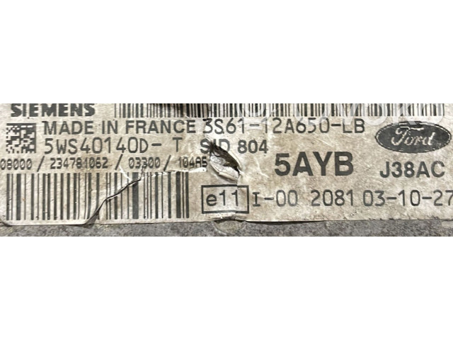 Řídící jednotka 3S61-12A650-LB, 3S61-12A650-LB   Mazda 2 2003