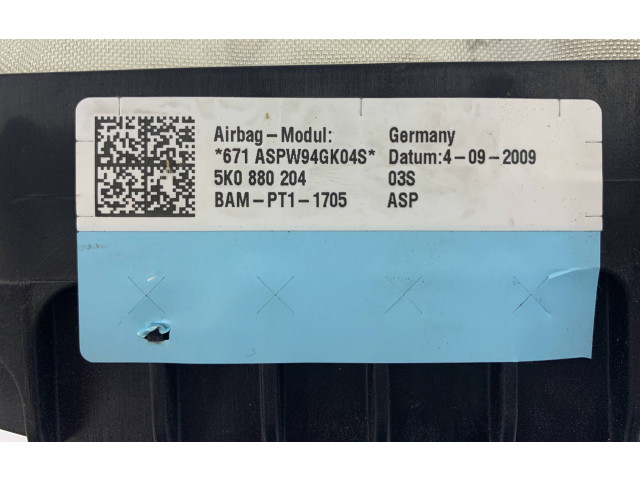 Подушка безопасности пассажира 5K0880204, BAMPT11705 Volkswagen Golf SportWagen