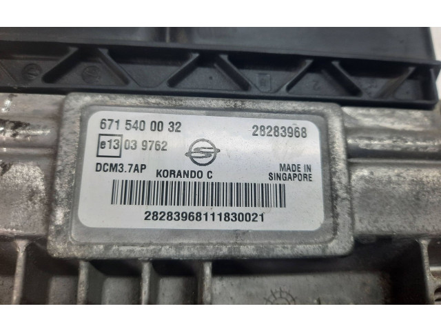 Блок управления двигателя 6715400032, 28283968 SsangYong Korando