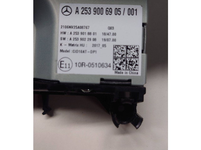 Дисплей    A2539006905, A2539018801   Mercedes-Benz GLC X253 C253