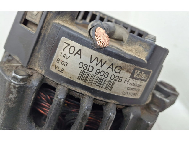 Генератор 03D903025H, 2542747A Skoda Fabia Mk2 (5J)