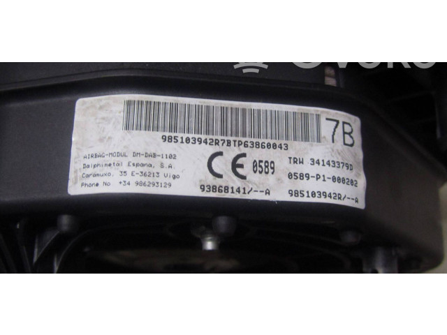 Подушка безопасности водителя 958103942R   Renault Trafic III (X82)