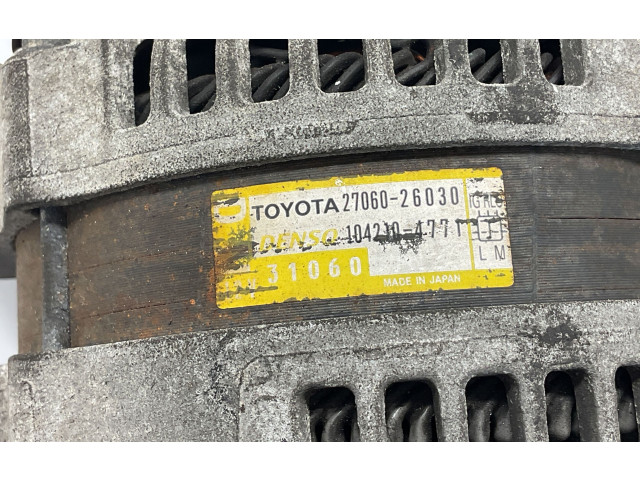 Генератор 2706026030, 31060 Lexus IS 220D-250-350