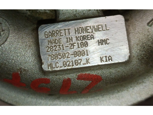  Турбина KIA Sorento  282312F100, 282312F100   для двигателя D4HB      