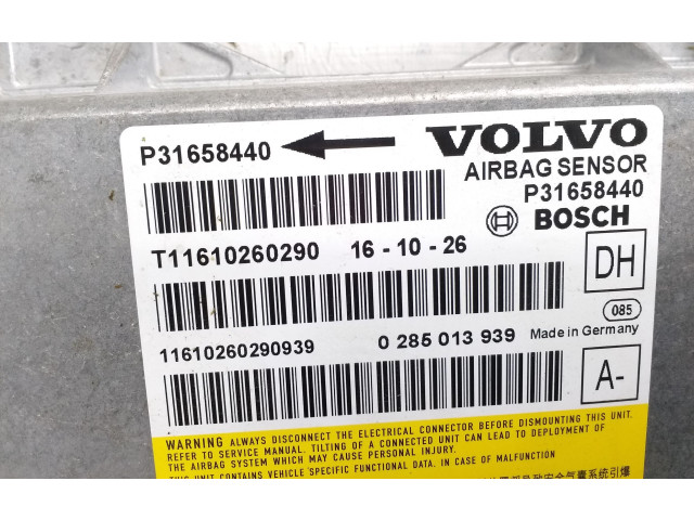 Блок подушек безопасности P31658440, 0285013939 Volvo S60