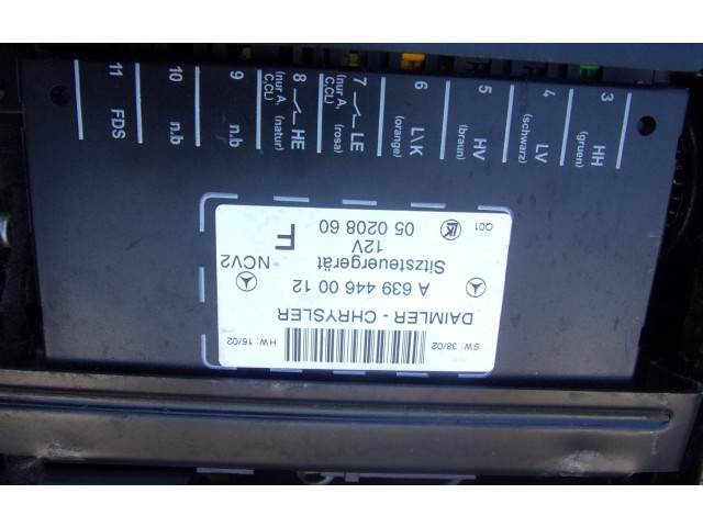 Модуль управления сидением     W6394460012    Mercedes-Benz Vito Viano W639 