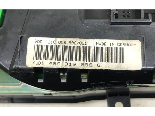 Спидометр (приборный щиток)  4B0919880G, 110008890   Audi A6 S6 C5 4B 