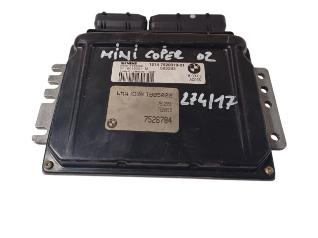 Řídící jednotka 7526784, 7526784   Mini One - Cooper R50 - 53 2002