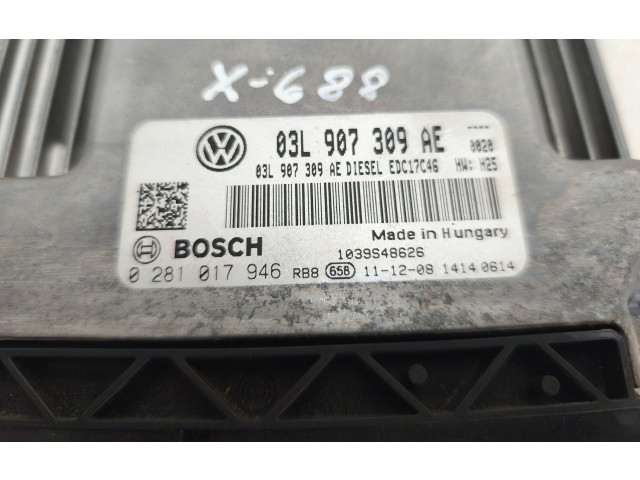 Řídící jednotka 03L907309AE   Volkswagen Tiguan 2012