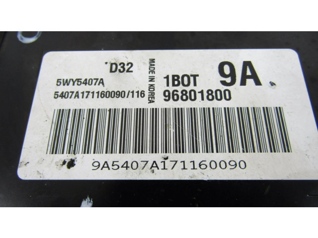 Řídící jednotka 96801800 Chevrolet Matiz 2007