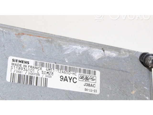 Řídící jednotka 4M5112A650HC   Ford Fiesta 1986