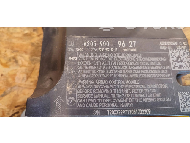 Блок подушек безопасности A2059009627, A2059027311   Mercedes-Benz GLC C253