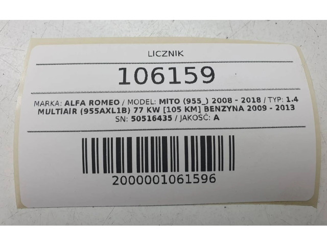 Přístrojová deska Alfa Romeo Mito 2011 50516435