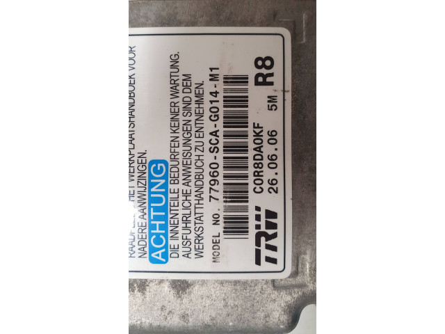 Блок подушек безопасности 77960SCAG014M1, 260606 Honda CR-V