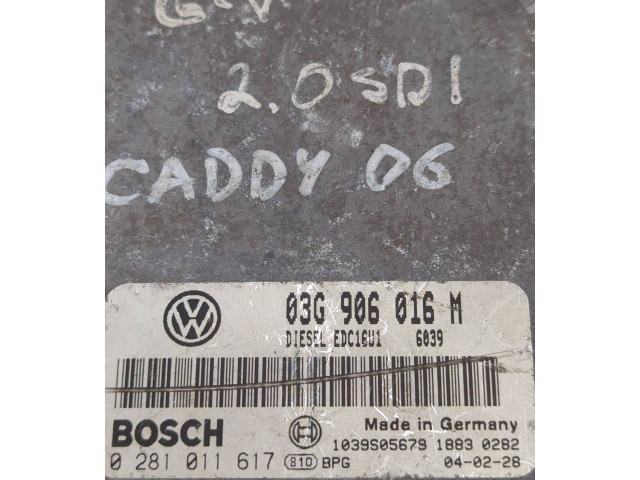 Řídící jednotka 03G906016M, 1039S05679 Volkswagen Caddy 2010