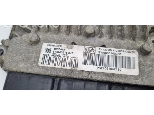 Блок управления двигателя 9665100380, 9661642180   Fiat Scudo