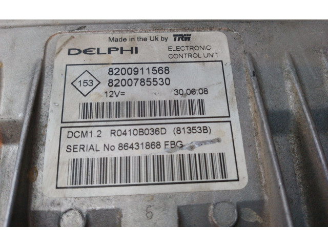 Блок управления двигателя 8200785530, 8200911568   Dacia Logan Pick-Up