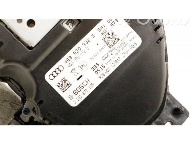 Панель приборов 4G8920932D, 0263672155 Audi A6 S6 C7 4G