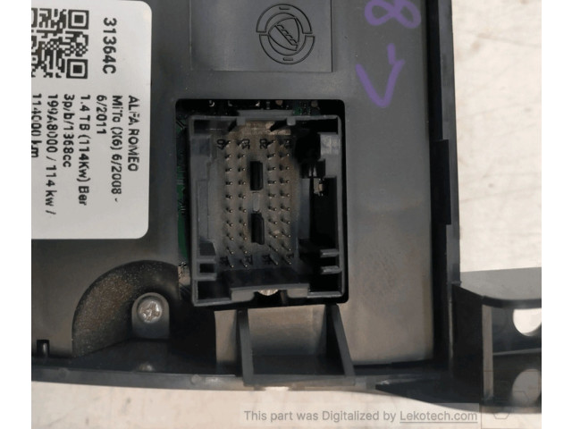 Блок управления климат-контролем 156088743, DENSO Alfa Romeo Mito