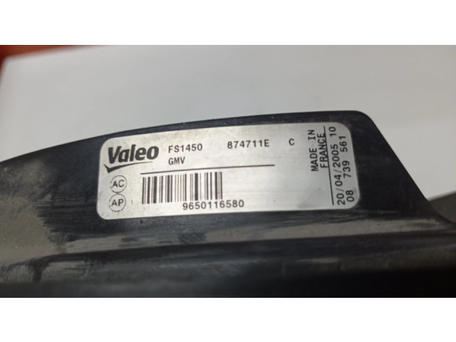 Вентилятор радиатора 9650116580, FS1450 Citroen C4 I 1.6