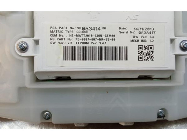 Панель приборов 9805341480, 0538417 Peugeot 2008 I