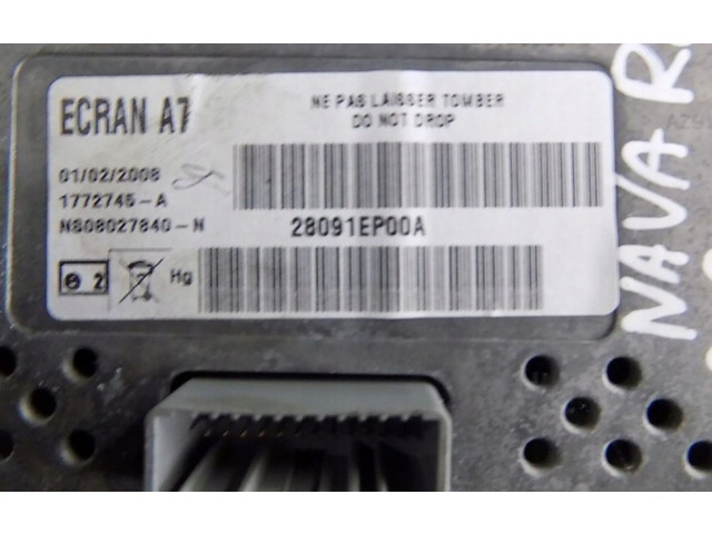 Экран/ дисплей / маленький экран 28091ep00a Nissan Navara D40
