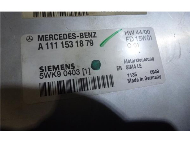 Řídící jednotka A1111531879, 5WK90403 Mercedes-Benz SLK R170 2001