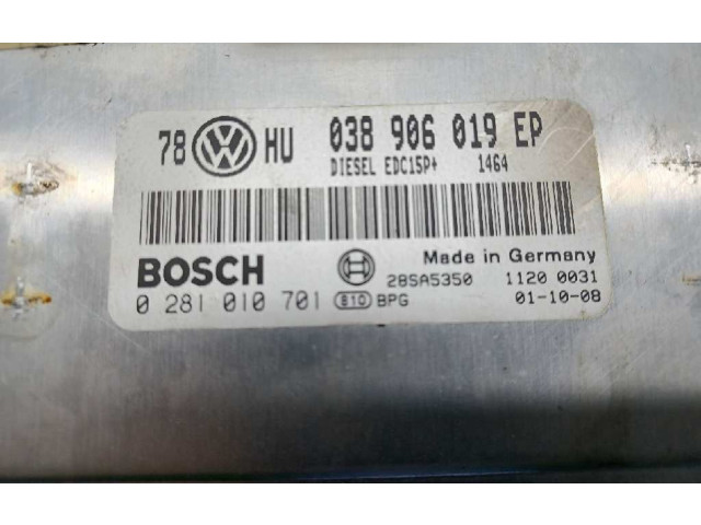Řídící jednotka 038906019EP, 0281010701 Volkswagen Passat Alltrack 2001
