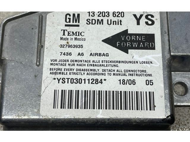 Блок подушек безопасности 13203620   Opel Meriva A