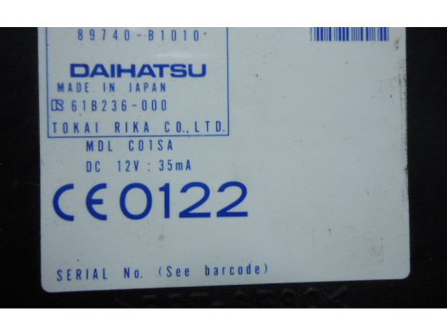 Блок управления 89741B1030, 61B236000 Daihatsu Sirion