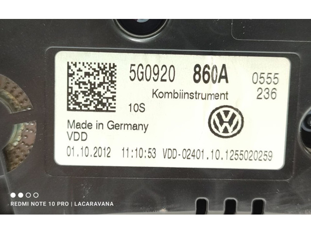 Панель приборов 5G0920860A   Volkswagen Golf Sportsvan       