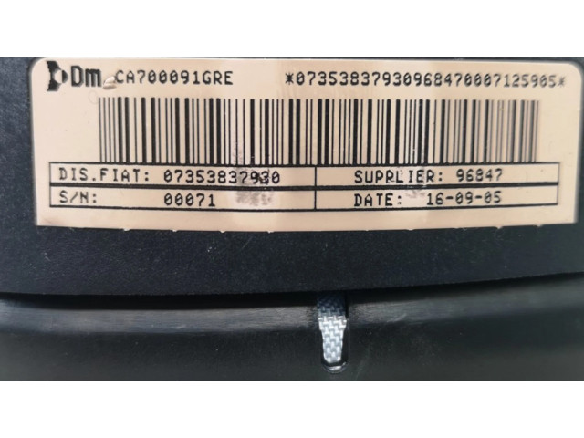 Подушка безопасности водителя 0735387930, CA700091GRE Fiat Idea