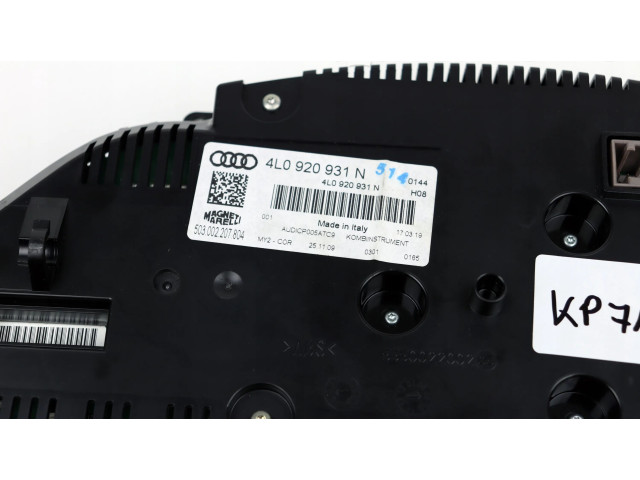 Přístrojová deska  Audi Q7 4L 2012 4L0920931N  