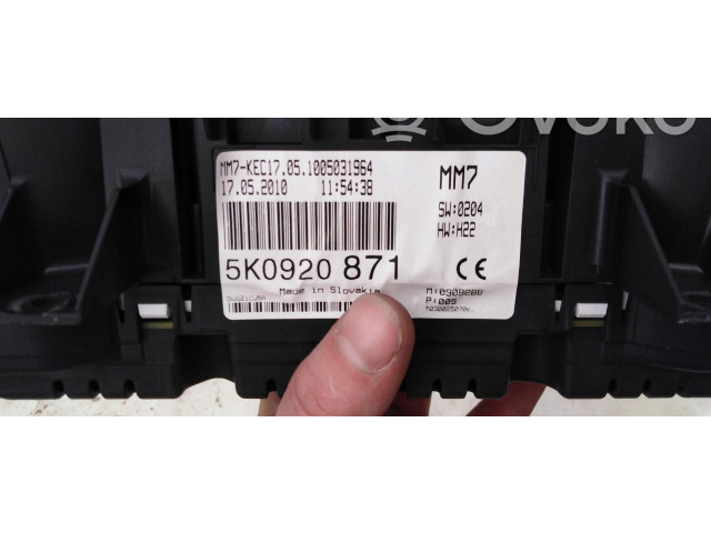 Панель приборов 5K0920871 Volkswagen Golf VI