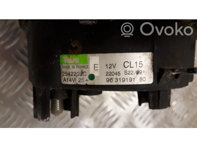 Генератор 9631919180, 2542203C Peugeot 406 3.0