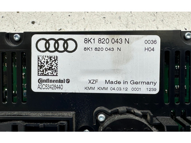 Блок управления климат-контролем 8K1820043N, A2C53428440 Audi A5 8T 8F