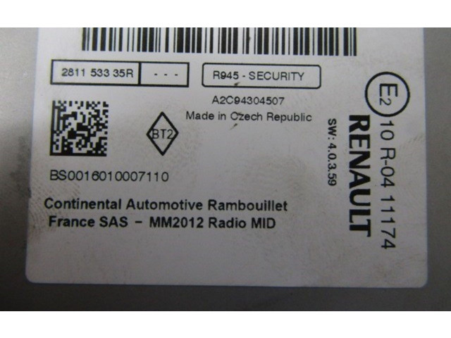 Блок предохранителей  281151536R, 281151536R   Renault Captur    