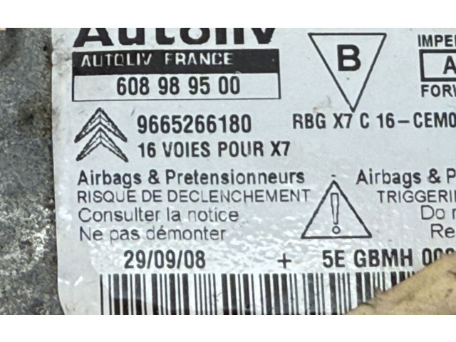 Блок подушек безопасности 608989500, 9665266180   Citroen C5