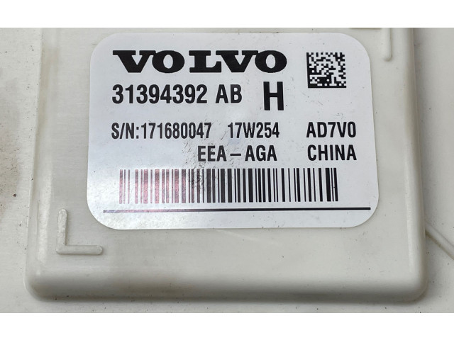 Блок комфорта 31394392AB, 171680047 Volvo S90, V90
