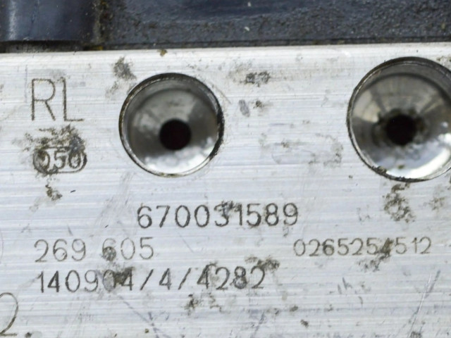 Jednotka ABS 670031589, 0265254512 Maserati Quattroporte 2015