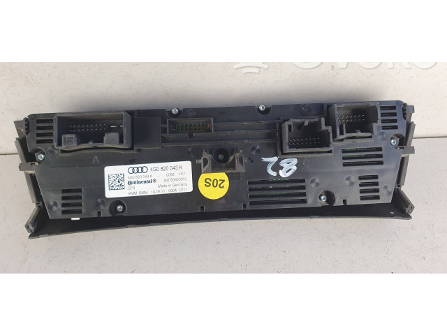 Блок управления климат-контролем 4G0820043K, A2C53400310   Audi A6 S6 C7 4G