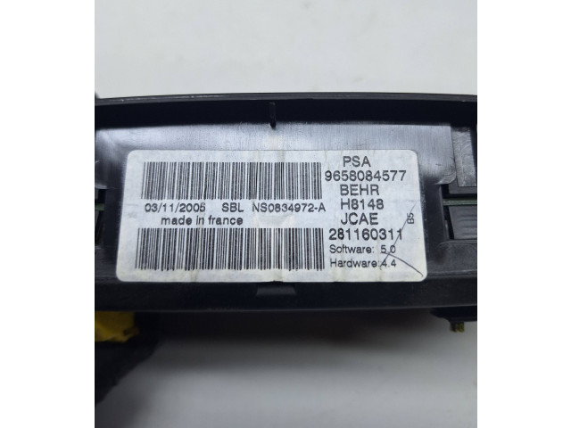 Блок управления климат-контролем 9658084577, 281160311 Citroen C4 I