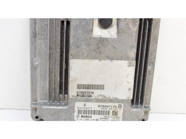 Блок управления двигателя 670031516, MED1734 Maserati Quattroporte