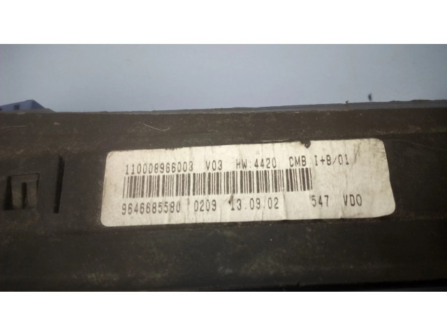 Панель приборов 9646685580, 110008966003   Citroen Xsara Picasso       