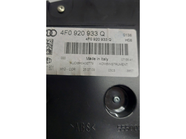 Панель приборов 4F0920933Q, AUD1BH040ET79   Audi A6 S6 C6 4F       