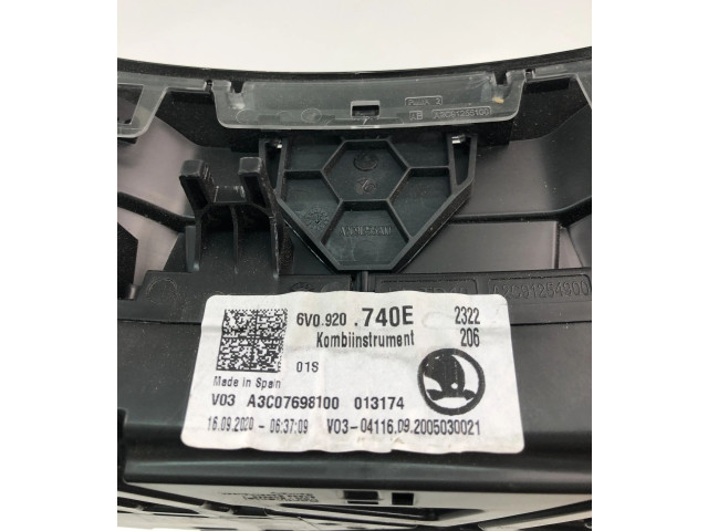 Спидометр (приборный щиток) 6V0920740E   Skoda Fabia Mk3 (NJ)   